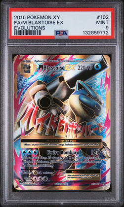 2016 M Blastoise EX XY Evolutions PSA 9 • In stock