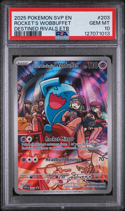 2025 Team Rocket's Wobbuffet BSP PSA 10 • Sold Out