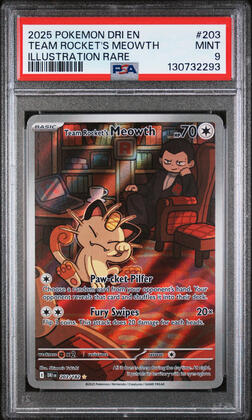 2025 Team Rocket's Meowth Destined Rivals PSA 9 • In stock Buy Now: $60.00 CAD Local Pickup / $69.99 CAD eBay